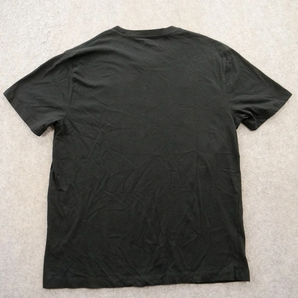 True Religion Shirt Mens Extra Large Black Crew Graphic Print Logo Short Sleeve